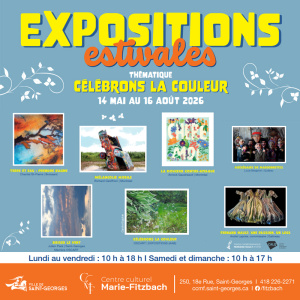 Lancement des expositions estivales au centre culturel Marie Fitzbach « Célébrons la couleur », du 14 mai au 16 août
