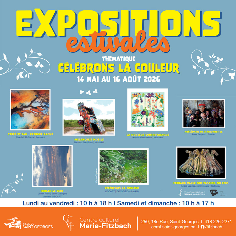 Lancement des expositions estivales au centre culturel Marie Fitzbach « Célébrons la couleur », du 14 mai au 16 août