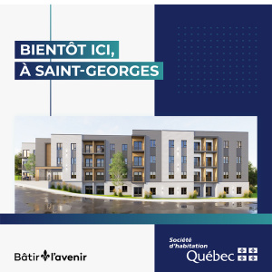 Construction de 41 logements abordables pour personnes seules et familles à Saint-Georges