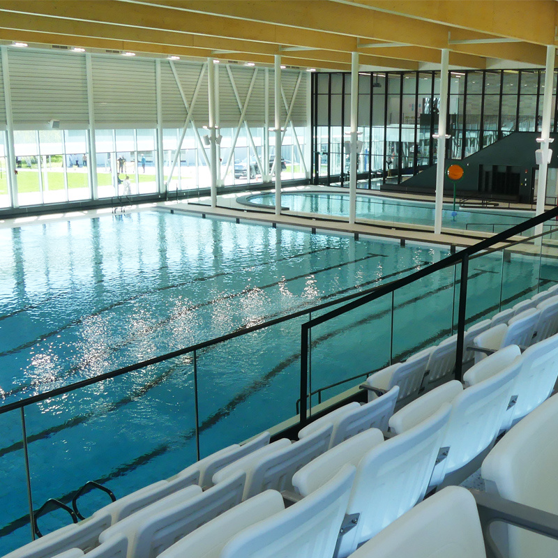 Le complexe multisport avec ses deux bassins et son gymnase double ouvrira à la population le lundi 18 septembre prochain.