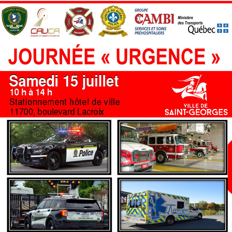 La journée "Urgence" aura lieu le samedi 15 juillet